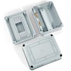 Zeawavsl Surface-Mounted Distribution Box, IP65 Fuse Box, Surface-Mounted, 1 Row