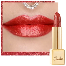 Oulac Metallic Shine Orange Lipstick for Women, High Impact Lipcolor with Moisturizing Creamy Formula, Vegan Beauty Full-Coverage Lip Color 4.3 g/0.15 oz (Dangerous(02))