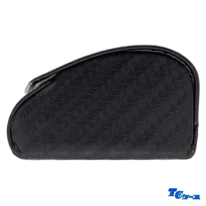 Tccase HY-80137-2 Hard Magnetic Fake Leather Glasses Case Black