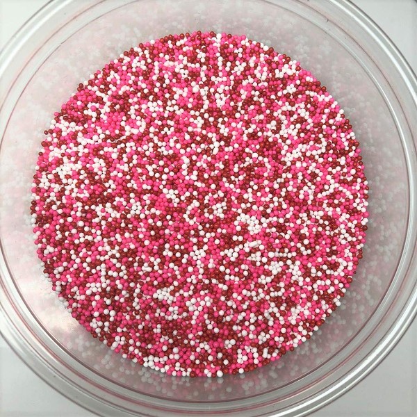 Valentine Mix Nonpareils Red Pink White Bakery Topping Sprinkles 1 pound