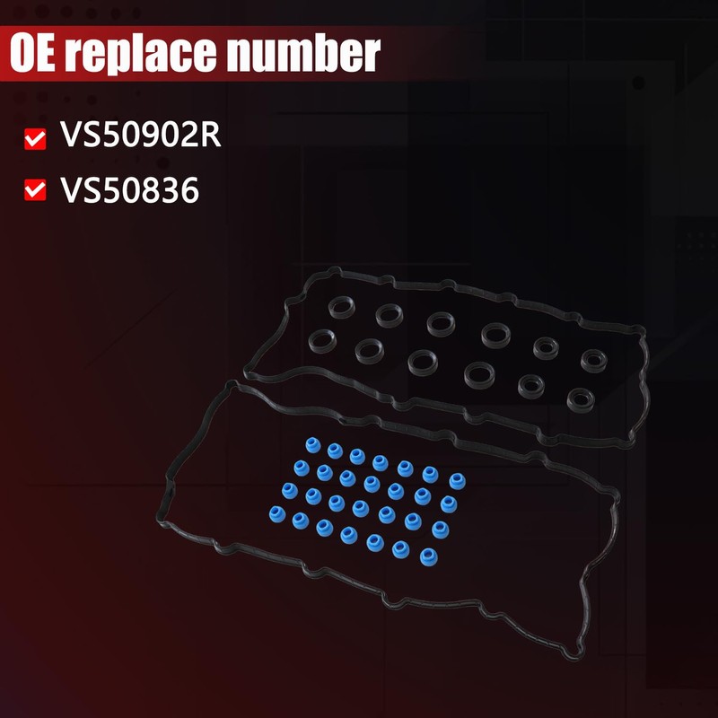 AUCERAMIC VS50902R Engine Valve Cover Gasket Set Fit for 2015-2017