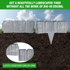 Garden Edging Border NO DIG, Imitation Stone Effect Garden Lawn