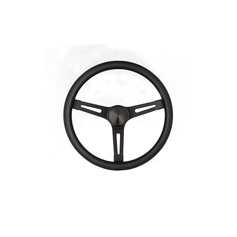 Grant 8540 Classic Series 13.5 inch Black 3-Slotted Black Spoke