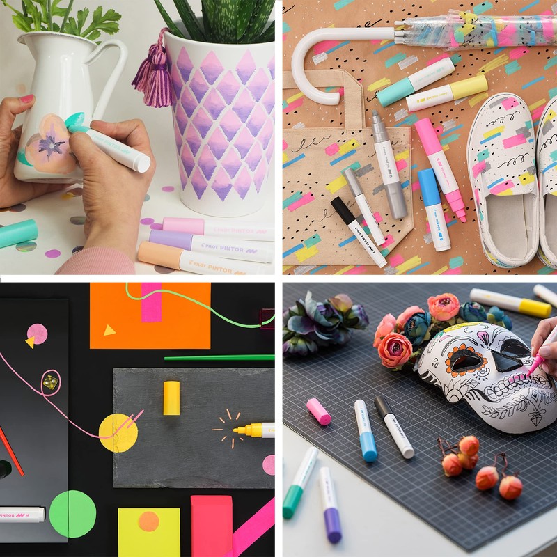 Pilot Pintor Fine Line Bullet Paint Marker 2.9mm Tip- Gold