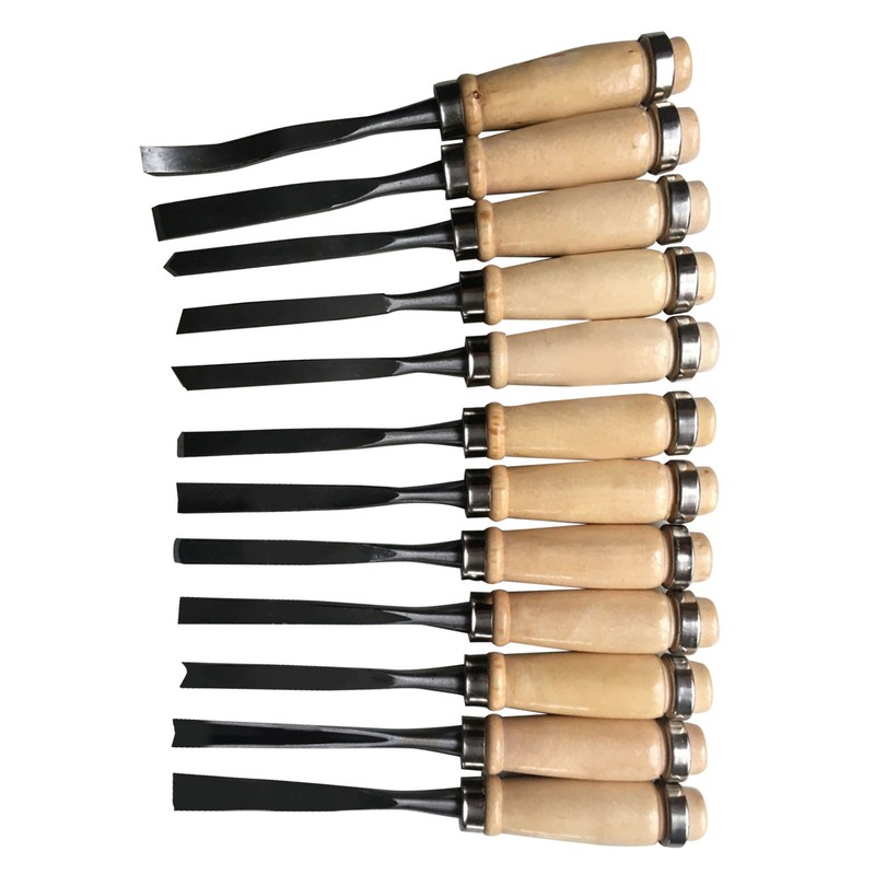 Wood Carving Chisel Set Polished Comfortable Hand Feel Practical Portable