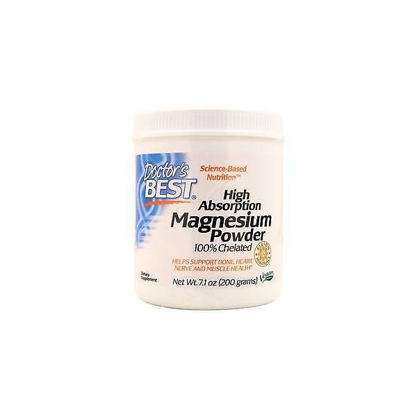 Doctor's Best High Absorption Magnesium Powder  - 100% Chelated  200 grams