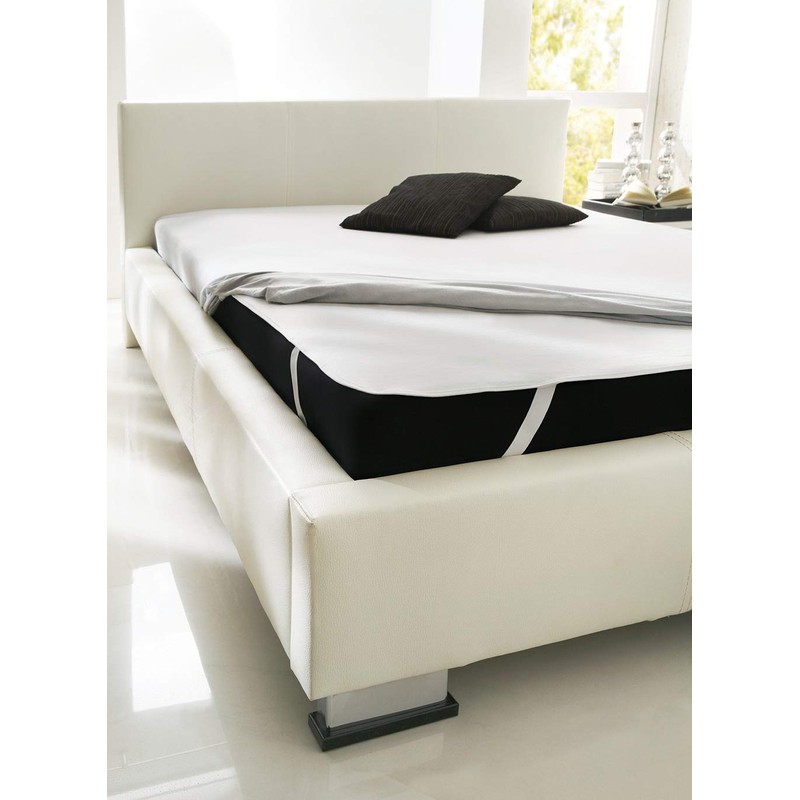 Dormisette Protect & Care Premium Molton Matratzenauflage, 100% Baumwolle, Weiß,