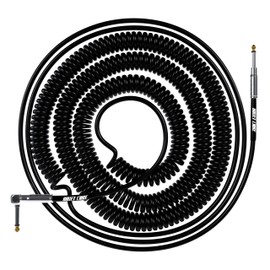 Bullet Cable 10/20 Black Straight Coil Cable (30ft)