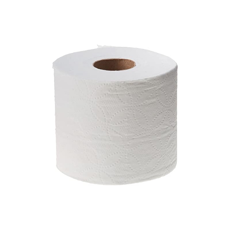 POM Pom Embossed 2-ply Toilet Paper, White, 45 Rolls, 473
