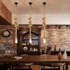 COOBATG Hemp Rope Chandelier Single Head;Pendant Lamp E27 Base Ceiling