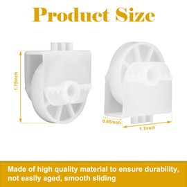 2 pcs AHJ72909001 Refrigerator Freezer Drawer Roller Replacement for LG/Kenmore, Replaces Part AHJ73329901 AP4671331, Freezer Tray Roller