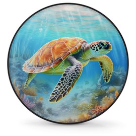 Spare Tire Cover Underwater Sea Turtle Wheel Covers Protectors Waterproof Dust-Proof Universal Fit Trailer, RV, SUV and Many Vehicle 16 inch