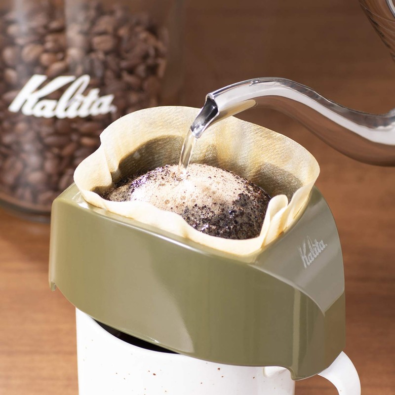 カリタ Kalita 1杯専用トールサイズ コーヒー ドリッパー カフェ・トール アーミーグリーン ドリップ 器具 #04108