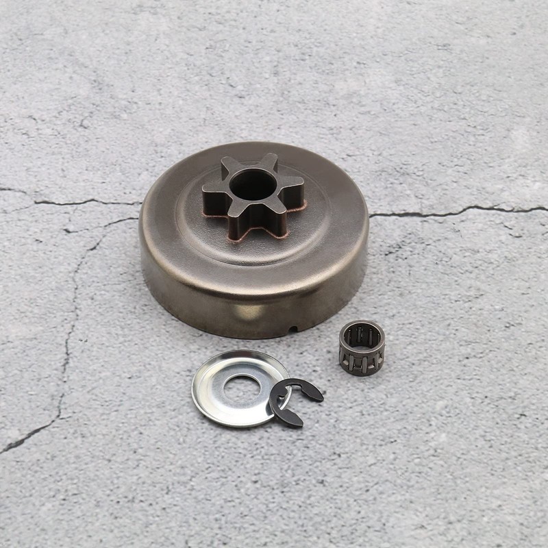 eMagTech 3/8 6T Clutch Drum Sprocket Washer E-Clip Kit Compatible