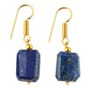TGH Irregular Gemstone Dangle Earrings For Women, Dangling Drops, 14k Gold Plated Hook Earrings, Boho Style Jewelry, Gift for Her, Valentine Day Gift (Lapis Lazuli)