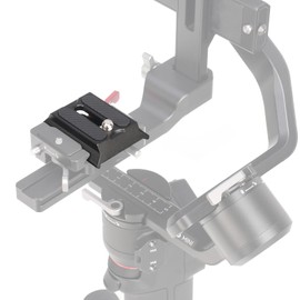 FOTGA 3 in 1 Top Quick Release Base Plate for DJI Ronin RS2 RSC2 RS3 Mini RS3 Pro Gimbal Stabilizer for Manfrotto 501PL Head Quick Release Plate for Arca Swiss Camera Tripod Head