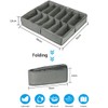GJIE Under Bed Shoe Storage Organiser, Folding Under Bed Shoe