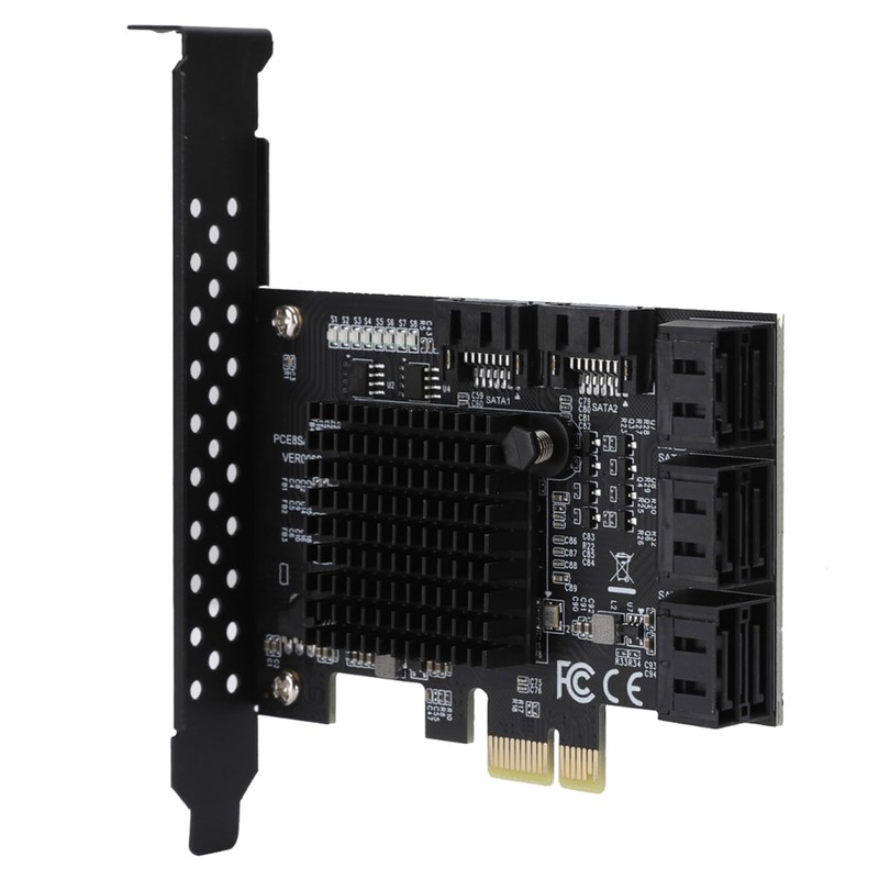 SATA Card 8 Port, PCIE to SATA 3.0 Controller Expansion