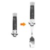 Folding Spring Camping Fork One Button Flick 304 Stainless Steel