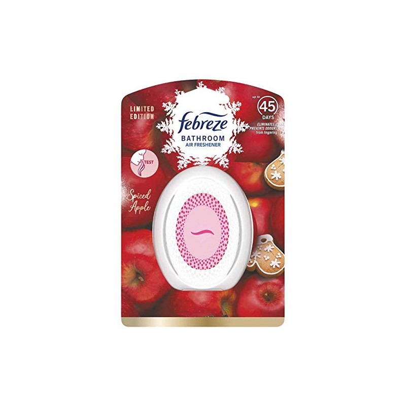 Ambi Pur - Febreze Bathroom Air Freshener Spiced Apple WHITE