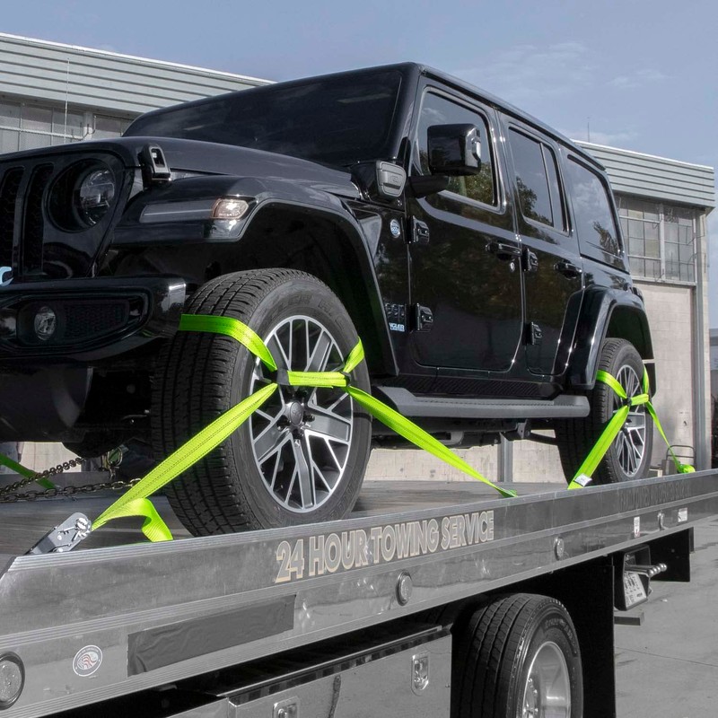 VULCAN 8-Point Vehicle Tie Down Kit with Snap Hook on