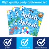 96Pcs Splish Splash Party Plates and Napkins Pool Birthday Party