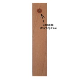 HOKCO Analog Wall Thermometer Beech Wood 7.8 inch (Natural Finish)