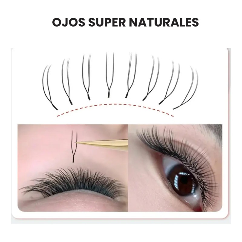Pestañas Nagaraku 2d Uu Volumen Natural Extensiones Pestaña