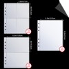 CHENGU Binder Pockets Clear 4 Pocket 2 Pocket 1 Pocket