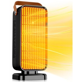 Space Heater,1500W Space Heaters for Indoor Use Large Room, Portable Mini Desk Ceramic Heater,Overheating Protection,Anti tipping Protection,Suitable for Offices,Garages,Homes (Black)