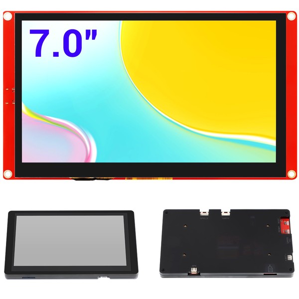 ELECROW Touch Screen Monitor, 7.0 Inch ESP32 HMI Display 800x480 RGB TFT LCD Touch Screen Compatible with Arduino/LVGL/Esphome-homeassistant/PlatformIO/Micropython