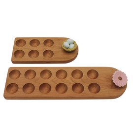Egg Board For Nora Fleming Minis - Solid Cherry Egg Tray - Made in the USA (6 & 12 Egg Tray for Nora Fleming Minis)