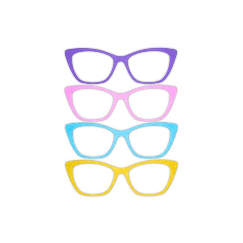 Magnetic Cat Eye Frame Toppers, Pebble Texture, Compatible with Wanda