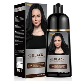 Ivnil- Cobertura completa de las canas nuestro champú para teñir el cabello cubre eficazmente cada hebra de cabello, eliminando la presencia de
