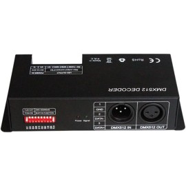 Unbranded 8A 3/4 Channel DMX512 Decoder RGB PWM DMX Dimmer Driver Adjust LED Strip Light - 8A 3 Channel