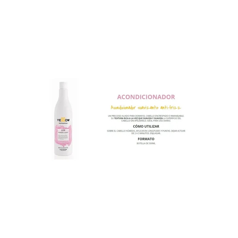 Kit Shampoo Acondicionador Yellow Liss 500 Ml