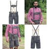 Schöneberger Trachten Couture Lederhosen Men, Genuine Leather - Antique German