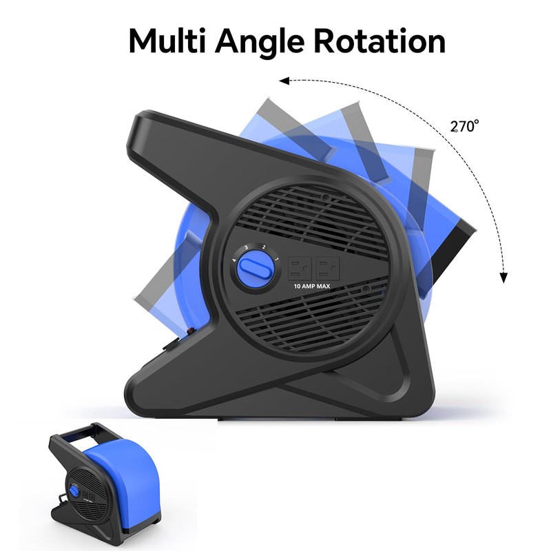shinic 15" pivoting blower fan,portable pivoting blower fan with Reset