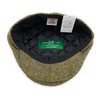 Mens Harris Tweed Flat Cap Comfort Fit Quilted Lining Made