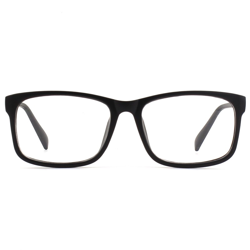 GQUEEN Fake Brille Ohne Stärke Damen Herren Nerdbrille Schwarz UV400