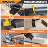 AMZWEI 100PCS Titanium Oscillating Tool Blades, Professional Curved Edge Saw