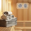 Dyna-Living 2 in 1 Sauna Wooden Sauna Hygrothermograph Indoor Fahrenheit