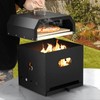 ORALNER Pizza Oven Outdoor, 4-in-1 Wood Fired Pizza Oven and