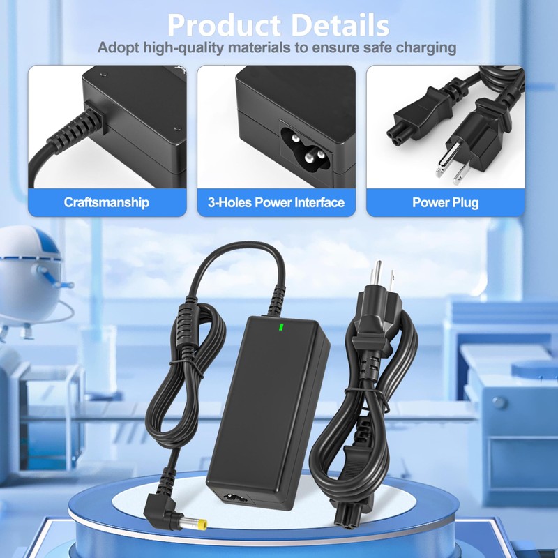 19V Power Adapter Charger Compatible with JBL Xtreme/Xtreme 2/Boombox 1/2/3,
