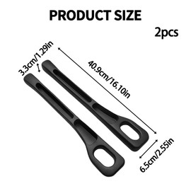 2pcs Car Seat Side Gap Filler Organizer, Car Seat Gap Filler, PVC Material, 41x6.5x3.3cm, Prevents Items from Falling, Holds Glasses/Keys/Cards/Phones, Fits Between Seat and Console