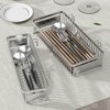 MINGFANITY Sturdy 304 Stainless Steel Utensil Drying Rack Basket, Utensil