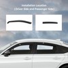 GEARMEISTER in-Channel Rain Guard Fit for Honda Civic Hatchback Sedan