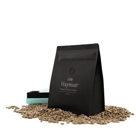 Hayman, 100% Blue Mountain Coffee from Jamaica, Green Coffee Beans to Roast with Roasting Machine, 12oz | Unroasted Jamaican Beans
