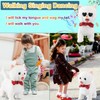 White Leash Walking Cat Set Interactive Talking Cat Singing Dancing