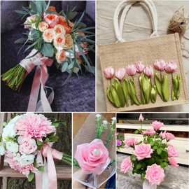 Light Pink Satin Ribbon 2 Inch x 25 Yards, Baby Pink Silk Valentines Day Ribbon for Gift Wrapping, Flower Bouquets, Crafts, Wreath, Gift Bow, Baby Shower and Wedding Party Decor